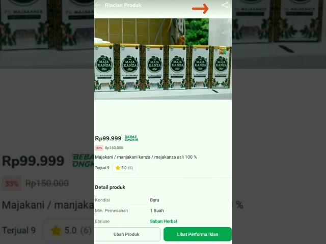 Cara membagikan iklan di Tokopedia Seller melalui Handphone