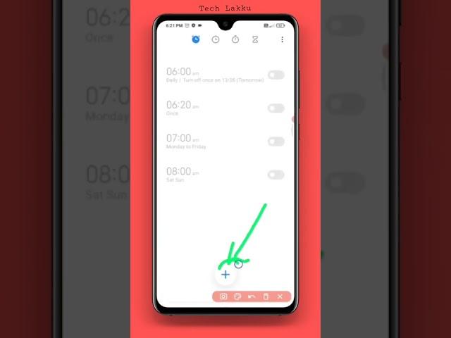 How To Set Alarm On Redmi_9_Power #shortsvideo