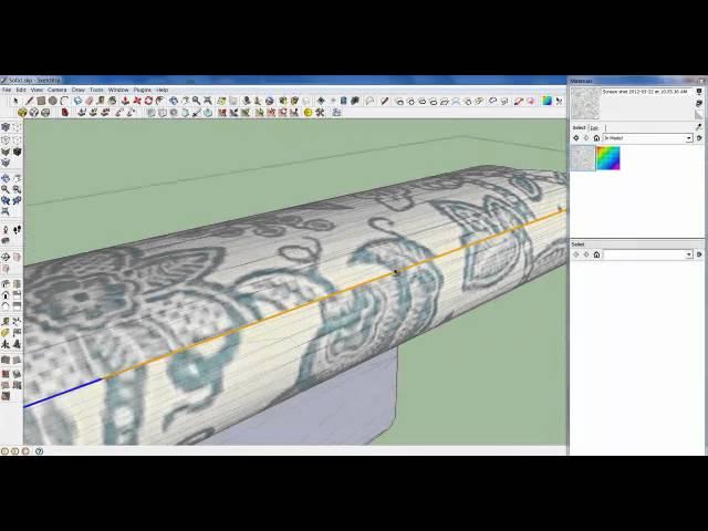UV Mapping an Arm Rest using SketchUV