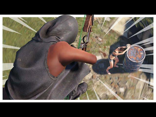 You can Climb the Powerlines in Rust