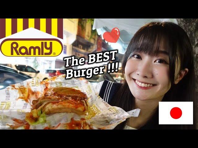 I LOVE Ramly Burger !!! - Malaysian BEST Street Food Makes Japanese SMILE :)