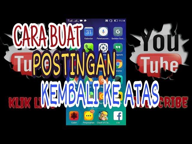 Cara membuat postingan di grub kembali ke atas | Tutorial FB