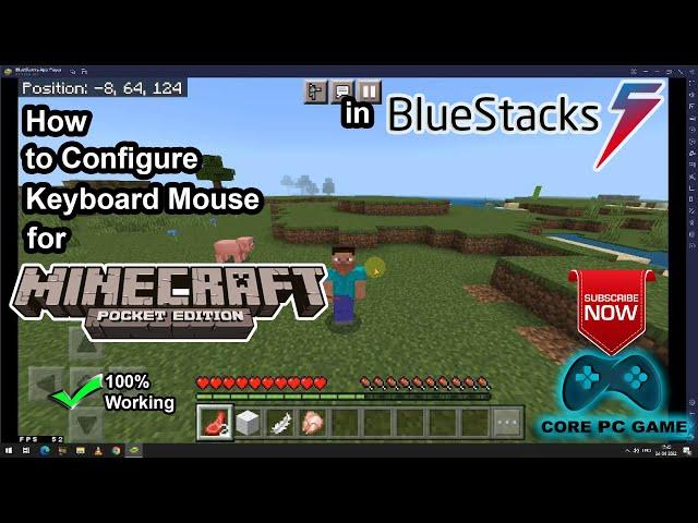 How to configure keyboard mouse for Minecraft PE in Bluestacks 5 | Bluestacks 5 key-mapping Tutorial