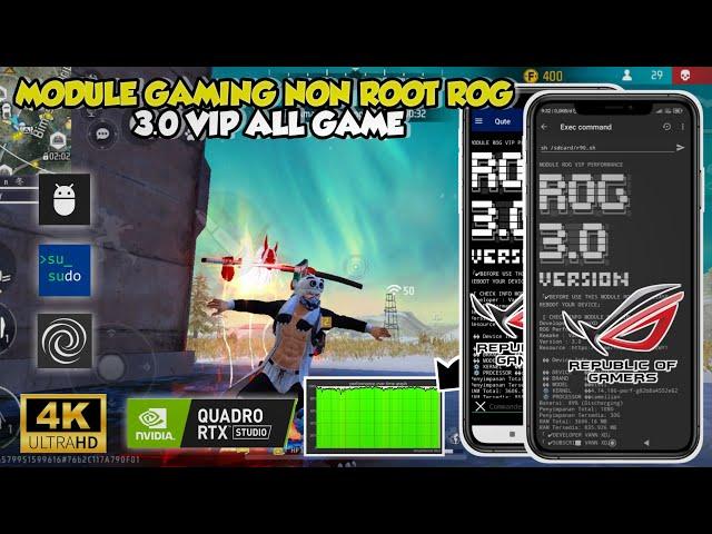 IMPROVE DEVICE PERFORMANCEGAMING MODULE ROG 3.0 NON ROOTHOW TO OVERLOCK ANDROID PERFORMANCE