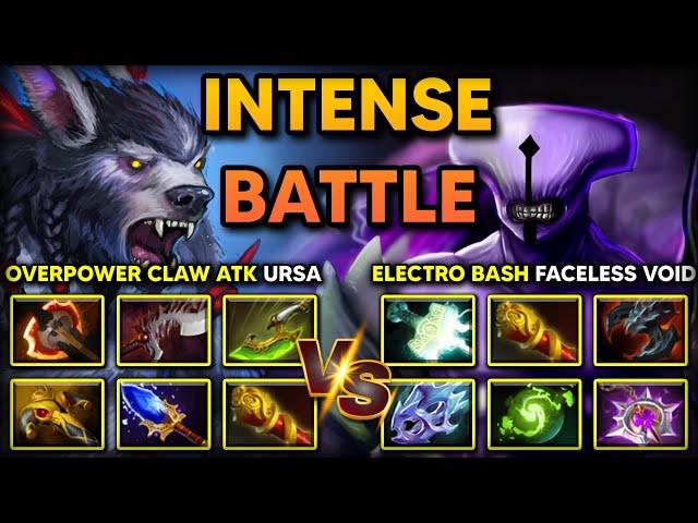 TRULY INTENSE CARRY BATTLE | OVERPOWER CLAWS ATTACK URSA VS. ELECTRO TIMELOCK FACELESS VOID | DOTA 2