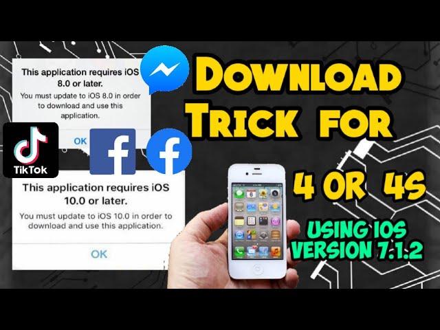 How to Install Application on 7.1.2 version IOS Iphone 4 and 4S (100% Solved)