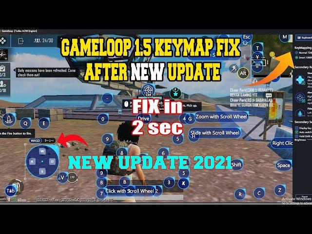 UPDATE PUBG MOBILE 1 5 INTO GAMELOOP 7 1   KEY MAPPING FIX 100%