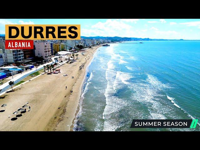 DURRES, ALBANIA ️ WALKING ON THE COASTS ️️ GATI PER SEZONIN TURISTIK 2024 [4K HDR]