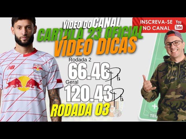 Dicas Análise Rodada 3 do Cartola FC - TOP 1000 Nacional 2021 e 2023 #cartola