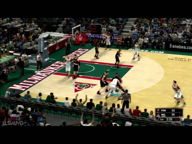 NBA 2K13 gameplay Bucks vs Blazers