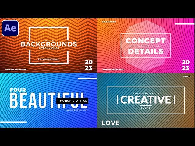 Create Beautiful Colorful Line Background Animations in After Effects