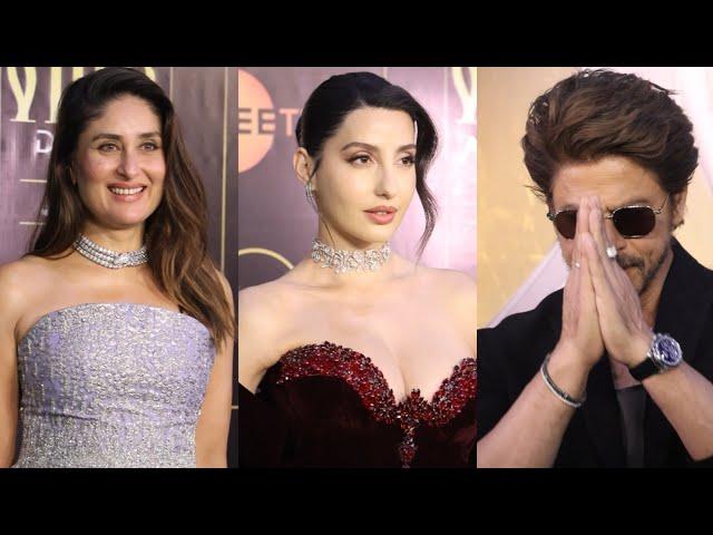 SHAH Rukh Khan Nora Fatehi Kareena Kapoor Khan At IIFA AWARDS DAY 2 GREEN CARPET AT JAIPUR