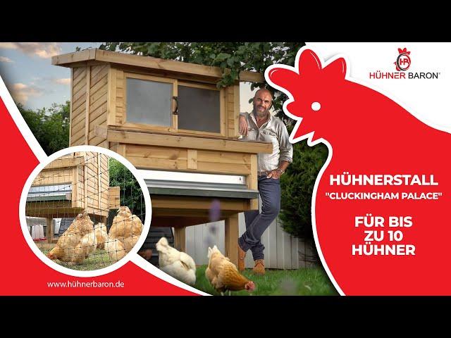 Entdecken Sie den Hühnerstall "Cluckingham Palace" von Hühnerbaron