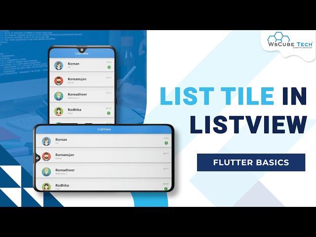 What is Flutter ListTile and How its Included in ListView Builder