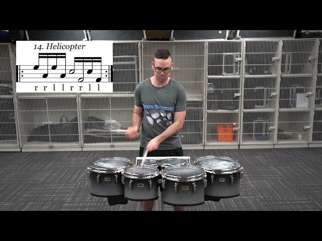 "Helicopter" Advanced Tenor Drum Rudiment