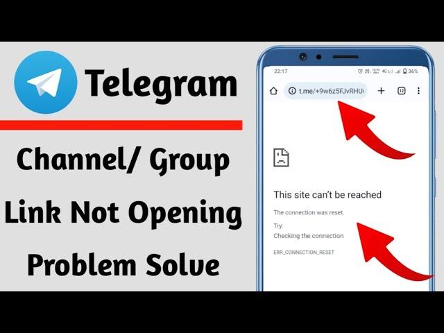 Telegram channel/ group link not opening problem solve kaise kare | how to fix telegram link problem