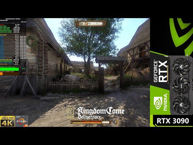 Kingdom Come Deliverance Ultra High Settings 4K | RTX 3090 | Ryzen 9 5950X