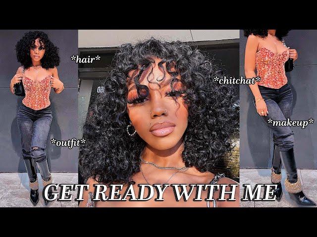 CHIT CHAT GRWM: I WENT TO A FASHION SHOW! | makeup artist, miss straight hair, weight gain, & more!