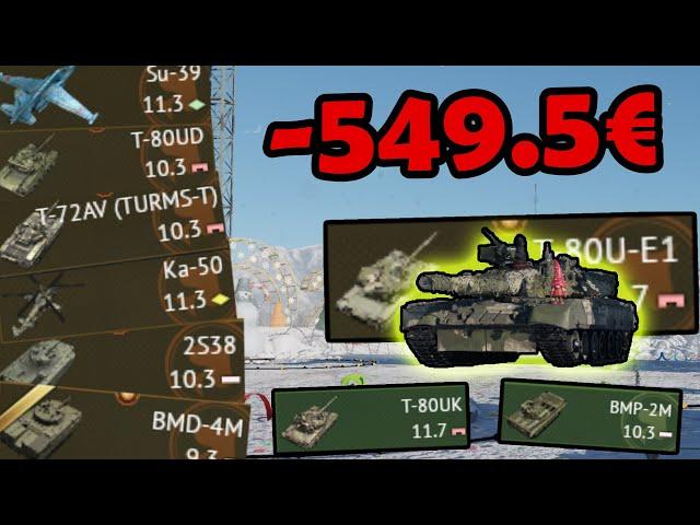 The ULTIMATE Wallet Warrior Experience in War Thunder