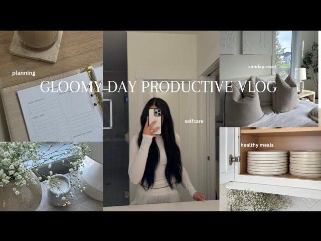 PRODUCTIVE DIML VLOG | aesthetic | selfcare | planning | healthy meals | home reset |