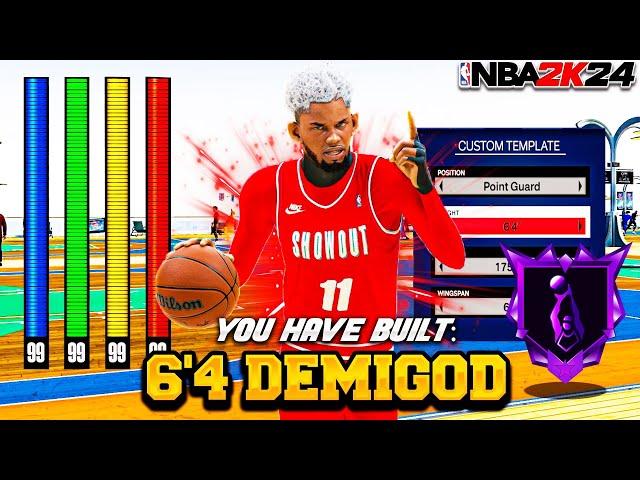 THIS *NEW* REBIRTH 6'4 GUARD BUILD is a DEMIGOD in NBA2K24! 97 3BALL + HOF SHOOTING & PLAYMAKING!