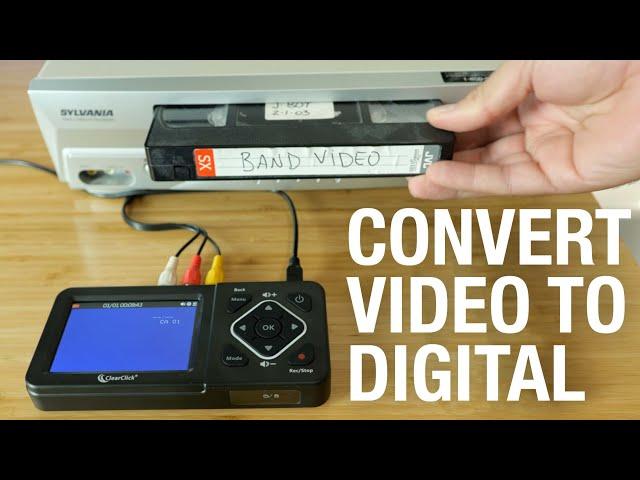 How to Convert VHS to Digital with Clear Click Video 2 Digital Converter 2.0