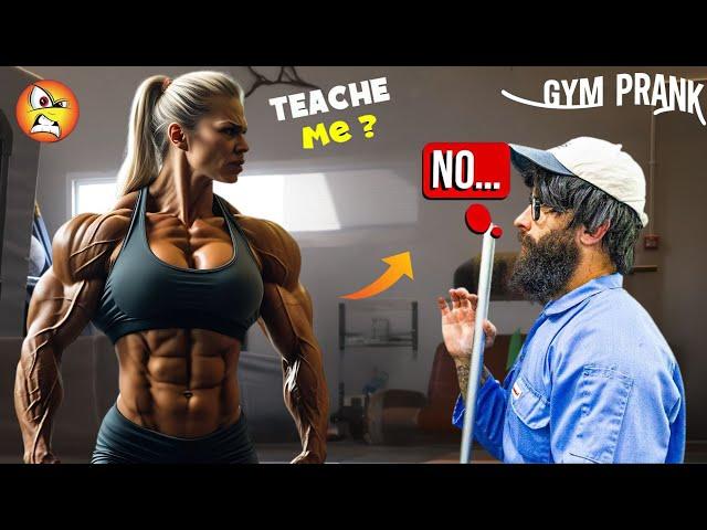 ANGRY WOMEN BODYBUILDER Shocks ANATOLY in a GYM  | Anatoly GYM PRANK #8