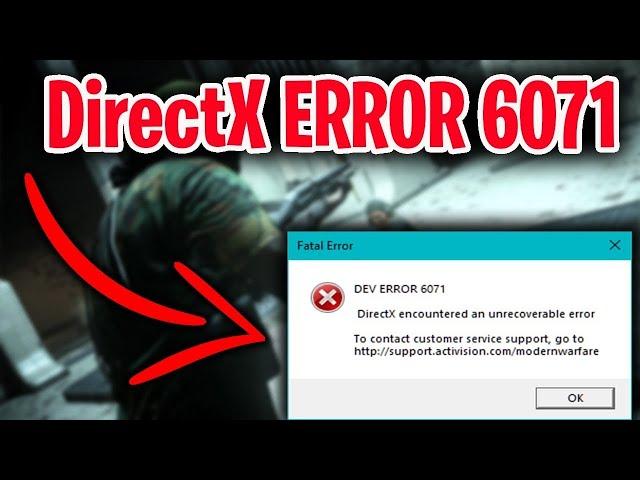  Call Of Duty Warzone: Directx DEV Error 6071 [SOLUCIÓN]  How To Fix