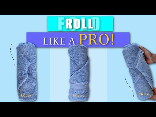 How to Fold (ROLL) Bath Towels Like a Pro | Judi the Organizer