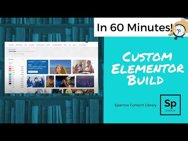 Sparrow Websites | Custom Built Website with Elementor in LESS than 60 minutes!
