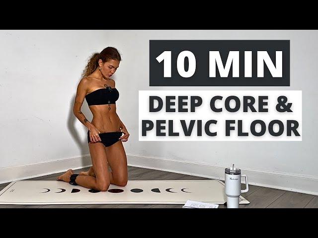 Do This 10 Min Deep Core & Pelvic Floor Workout 3x a week For FLAT TUMMY| No Repeat| No Equipment