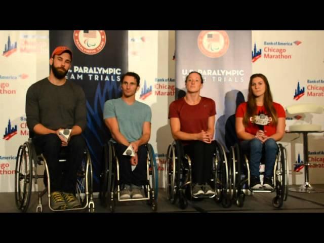 Chicago Marathon 2015 press-conference with US paralympic team