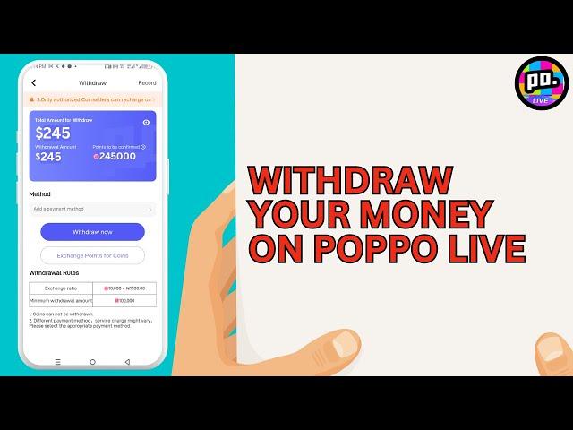 How to Withdraw Money From Poppo Live