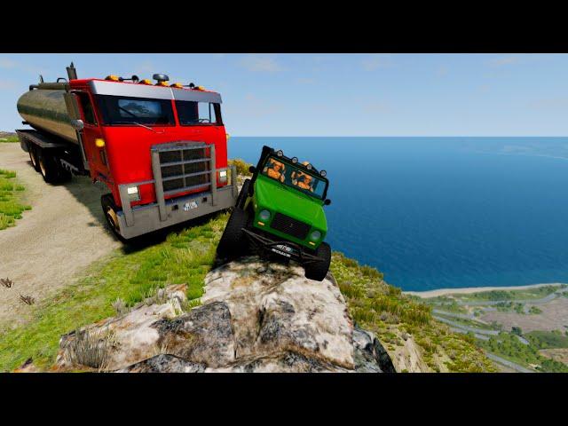 Dangerous Road Curves – BeamNG Drive | BeamUP Crashes