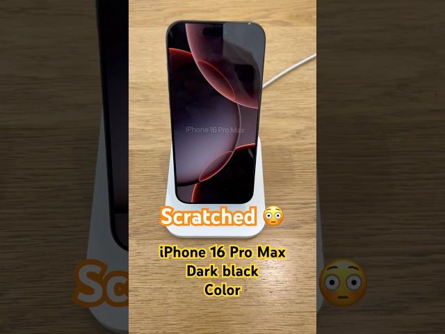 iPhone 16 Pro Max dark black, fantastic but can be easily scratched 