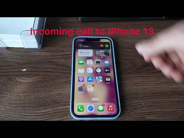 iPhone 13 incoming and outgoing call! Входящий и исходящий звонок iPhone 13! #incomingcall #iphone