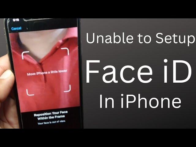 How to fix move iphone a little lower/higher error in face id | iPhone Face id Reposition