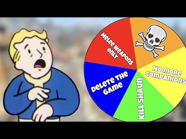 Fallout 4 but every time I level up I spin a WHEEL...