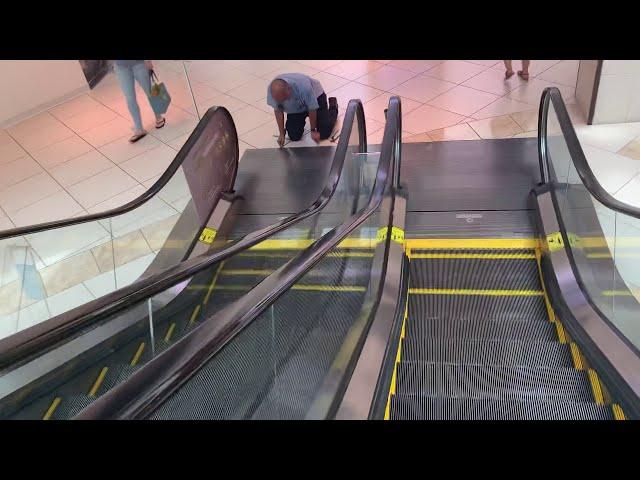 EPIC FAIL Schindler escalators near Nordstrom Louis Vuitton & XXI Forever Aventura Mall Aventura, FL