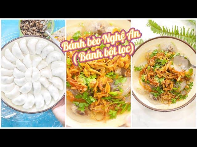 Cách làm bánh bèo Nghệ An bánh bột lọc