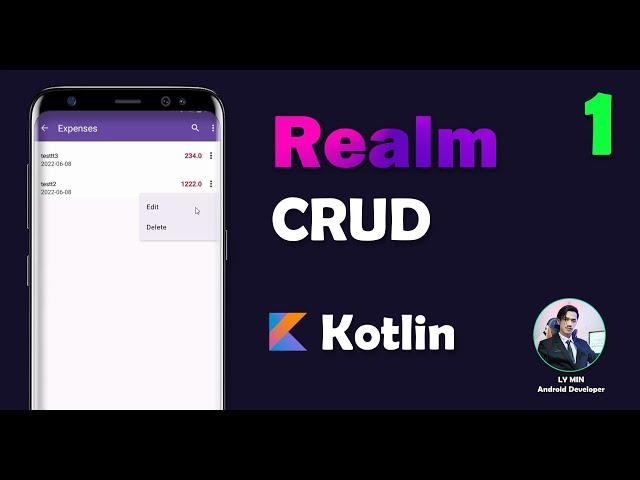 Android Realm Database CRUD PART 1 - Create Model and Manager Class