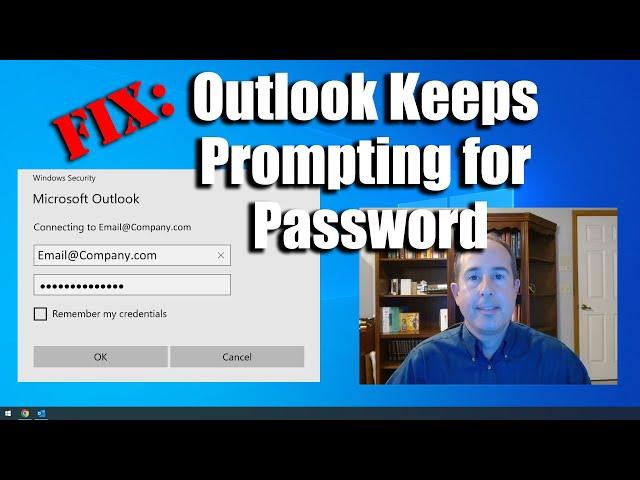 Outlook keeps asking for password  |  How to get connected again!