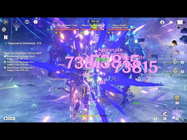 Main DPS C0 Sethos vs Triple Kenki (CA version) | Abyss 4.6