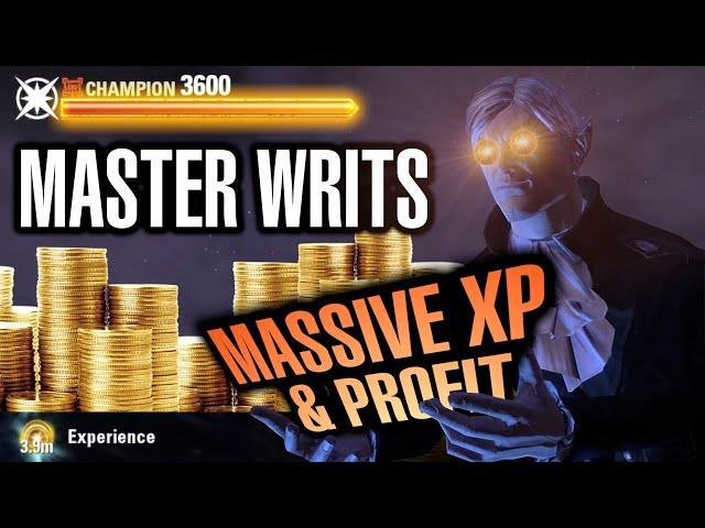 ESO Master Writs for MASSIVE XP and Profit!