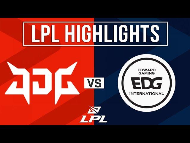 JDG vs EDG Highlights ALL GAMES | LPL 2024 Spring | JD Gaming vs Edward Gaming