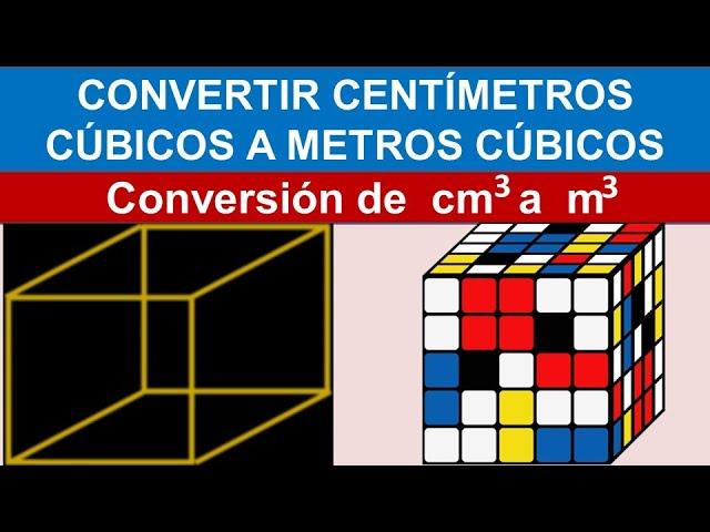 Convertir centimetros cubicos a metros cubicos