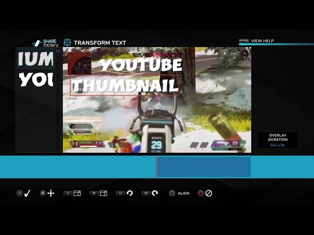 How to make a custom THUMBNAIL on sharefactory! ( For youtube videos) Easy