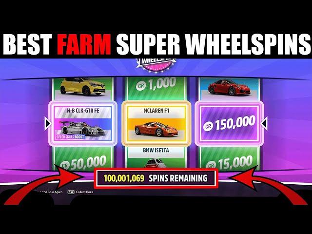 Forza Horizon 5 Super WheelSpins BEST FARM! (How to Get UNLIMITED Super Wheel Spins)