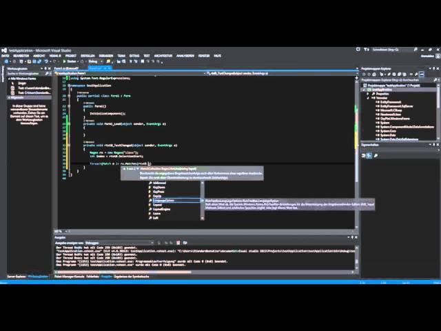 Rabs Developer  C# Tutorial   Syntax Highlighting   Visual Studio    NET