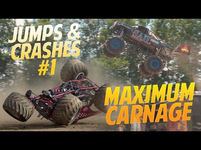 EPIC Mega Truck Jumps and Crashes |  Compilation #1